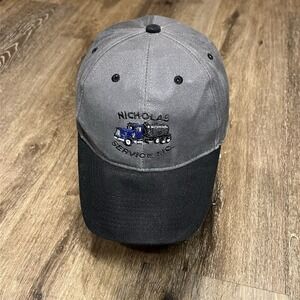 Otto Dump Truck Trucker Hat Gray Black Baseball Dad Cap Farmer Work‎ Chore